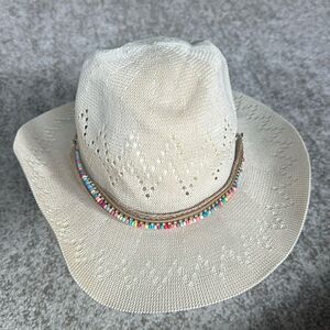Perforated Cream Cowboy Women’s Hat 58cm
